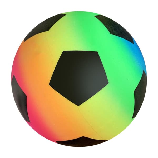 Regnbuefotball PVC lekeplassball for barn - 9 tommer