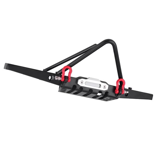 RC Crawler Stål Frontfanger med LED-lys for Axial SCX10 90046 Fjernkontrollbil