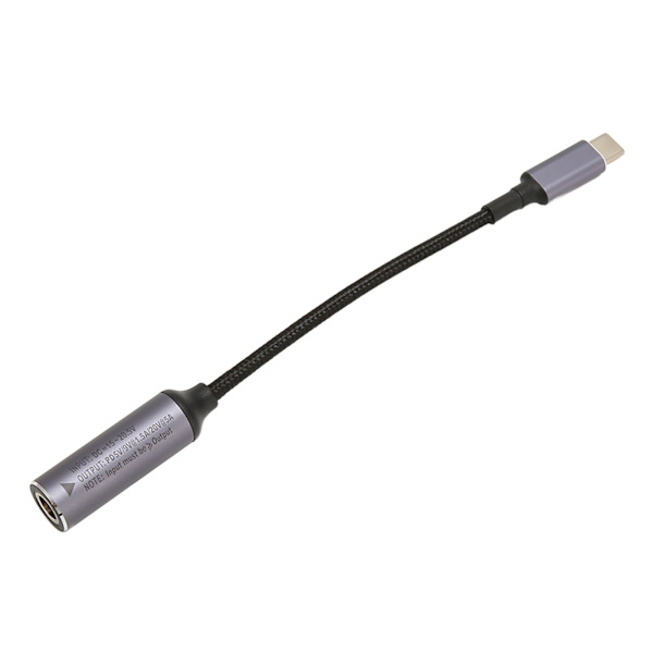 DC til Type C Kabel 6.5mmx1.4mm 100W Hun Input til Han Output Nylon Type C til DC6514 Kabel til Tablet Telefon PC