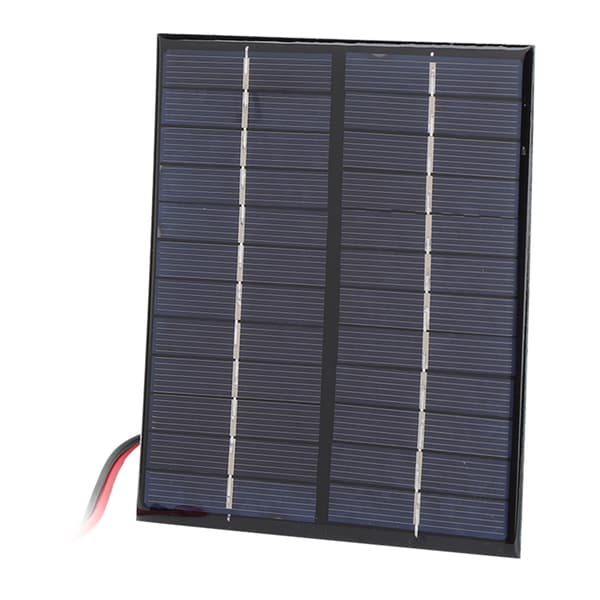 2W 12V Solpanel Polykristallin Silikon DIY Utomhus Bärbar Laddare med Klämma