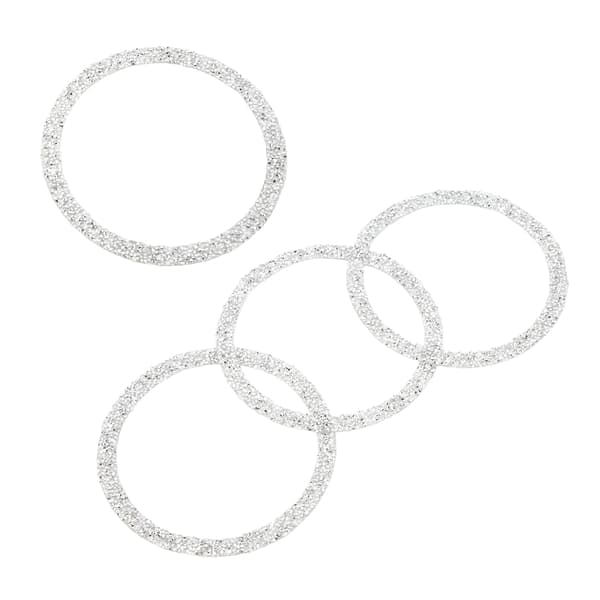 4 STK Bling Bildør Højttaler Cover Reflekterende Trim Interiørtilbehør