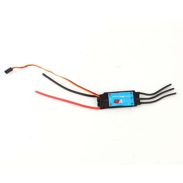 40A Dubbelriktad Borstlös ESC Elektronisk Hastighetsregulator för RC Båt Ubåt Propeller