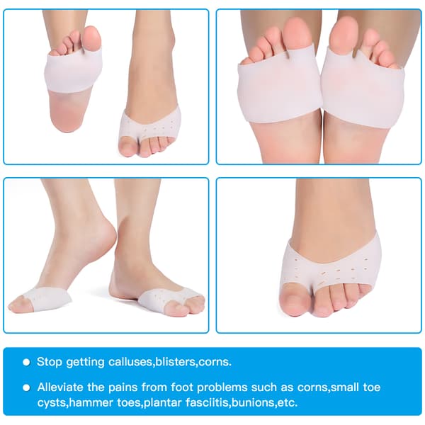 Bunion Corrector Gel Pads 1 Par Stödkuddar för Trampdynan