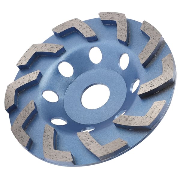 Blå 125 mm diamantslibeskive til beton og cement