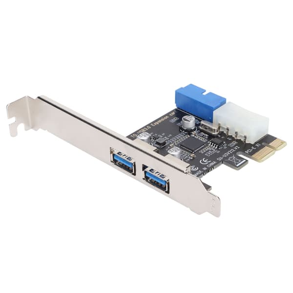 USB 3.0 Expansionskort 2 Portar 19 Pin PCIe till USB Adapter