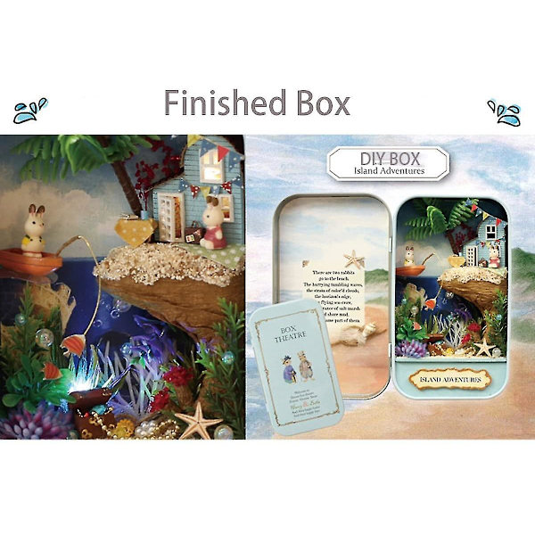 DIY hut box teater handgjord montering Island Adventures