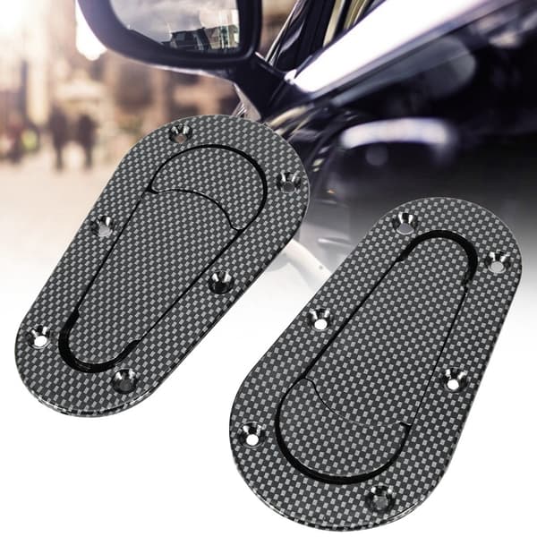 Universal Dekksel Låssett i Karbonfiber for Modifisert Motorhette - Svart