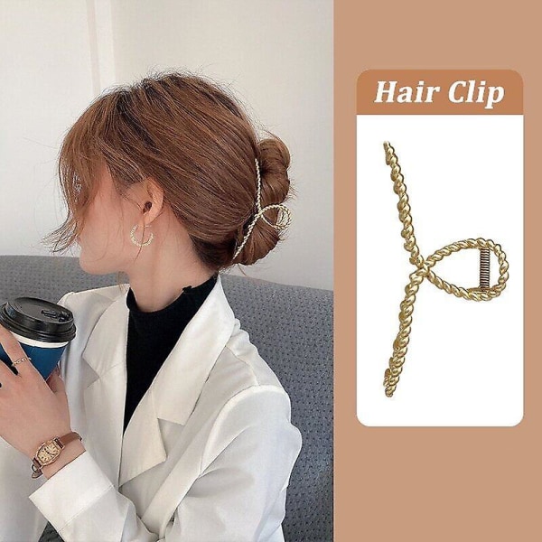 Fine Too Elegant Girls Pearl Big Hairpin Andenæb Claw Clip Shower Grib Clamps Shark Clips For Damer 9