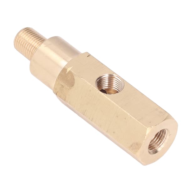 1 8 Tommer Olietryk Måler Adapter Messing T-Stykke Sensor Sender Universal Bilmodifikation