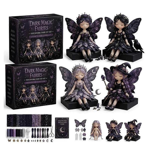Fairy Patchworks Diy Collection Sjov Blomster-Fe Patchworks Syhåndværkssæt B
