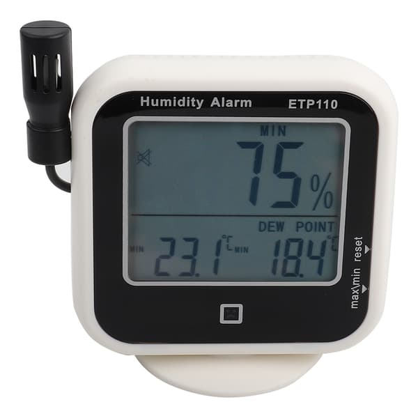 Digital termohygrometer - præcis luftfugtighedsmåler og dugpunktsmåler til hjemmet og laboratoriet