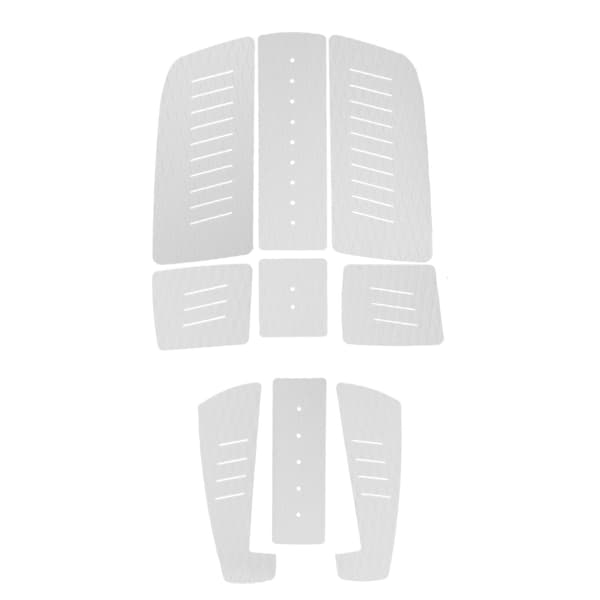 EVA Surfbräda Deck Traction Pad Longboard Paddle Board Mat Vit
