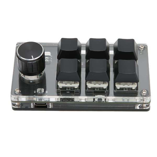 Mekaniskt speltangentbord 6 tangenter 1 knapp USB trådlöst dual-mode OSU gör-det-själv-programmerbart tangentbord