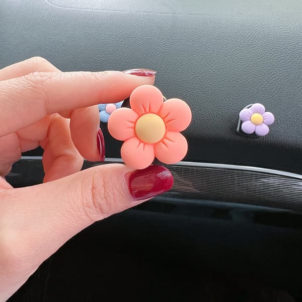 6 st blommor bil luftventilklämmor härlig blomma aromaterapi bil luftfräschare bil luftventil dekorationer