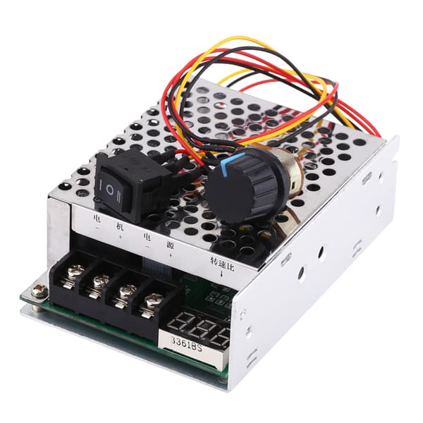 Digitalt display DC motorhastighetskontroller 10V-55V 40A med fremover- og bakoverbryter