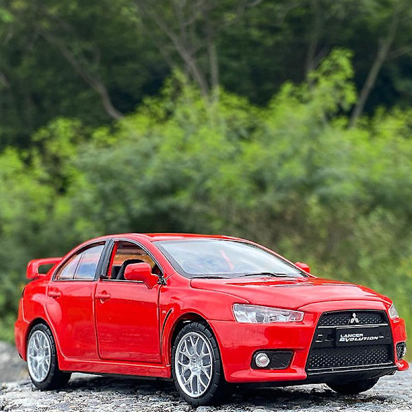 1:32 Mitsubishi Lancer Evo X 10 metalliseos automalli painevalettu metallilelu ajoneuvot automalli simulaatio äänivalokokoelma lapsille lahja