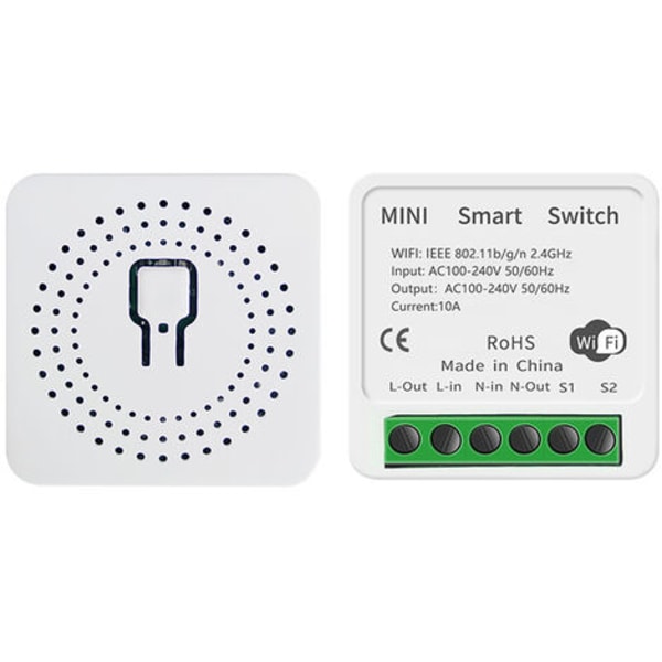 Smart switch WiFi switch, mobiltelefon synkronisering Alexa smart og traditionel switch dobbelt kontrol