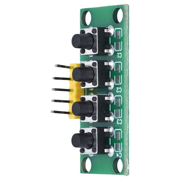 4-tasters uafhængig knap switch modul elektronisk eksperiment tastatur