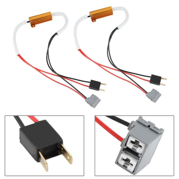 H7 LED-frontlysdekoder Anti-flimmermotstand Lastmotstand Dimmer Feilfjerner