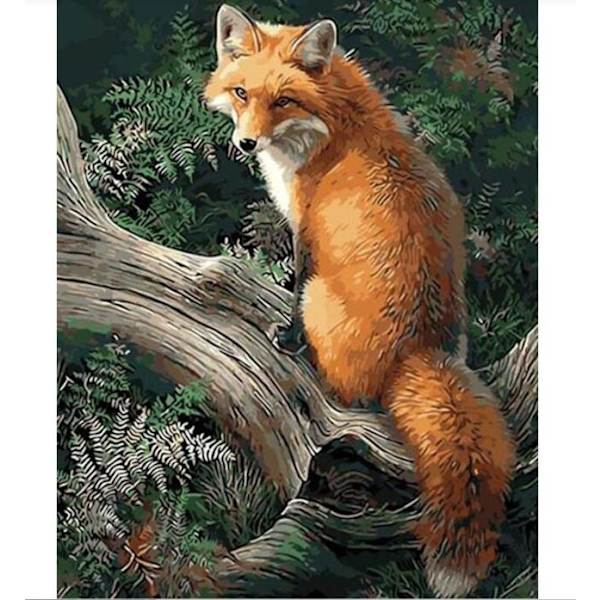 5D DIY Fox diamond painting (30X40cm)