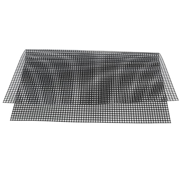 Non-stick BBQ Grillmåtte Fødevaregodkendt Multifunktionelt Udendørs Grillværktøj Sort 33x40cm