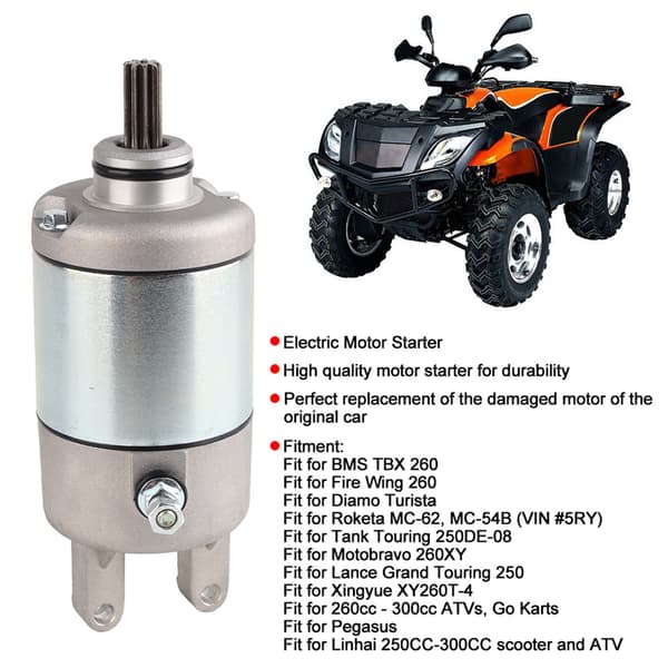 Stål Elektrisk Motorstarter Passer til Linhai 250CC‑300CC Scooter og ATV