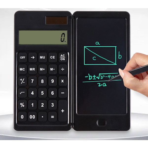Solar Folde Lommeregner LCD Tablet Student Laptop Business Gave