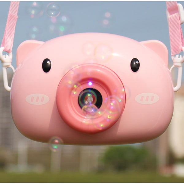 Bubble Pig Camera Elektrisk børnelegetøj (Pink Color Big Box Packing),