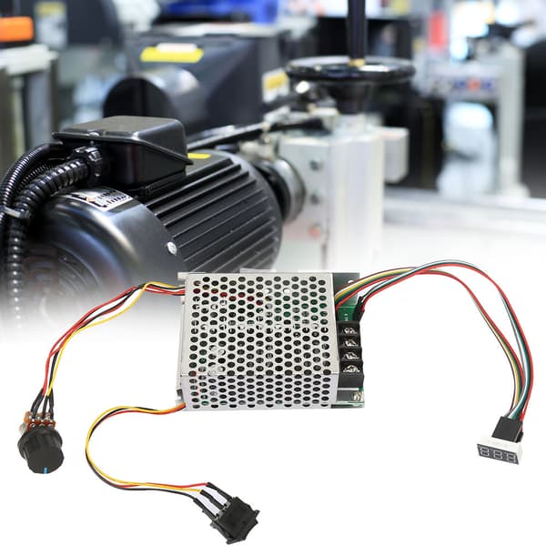 Digitalt display 0 til 100 prosent justerbar PWM DC motorhastighetskontroller 10-50V 40A reversibel