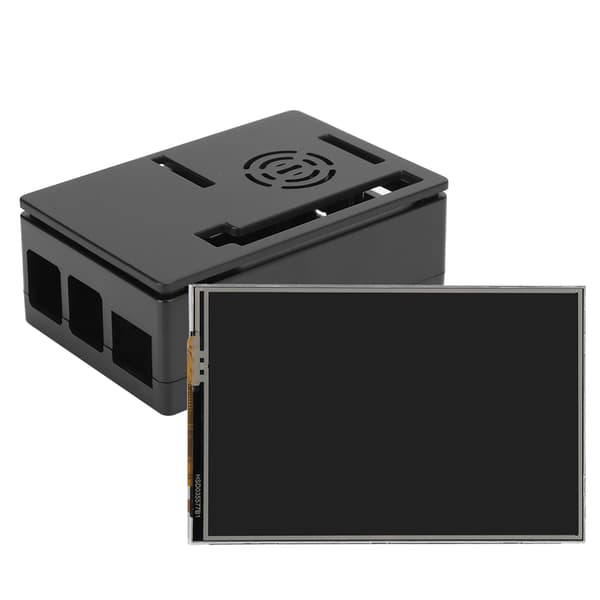 Raspberry Pi 4B Sæt ABS Kabinet 3.5 Tommer Skærm Køleventilator Skruetrækker