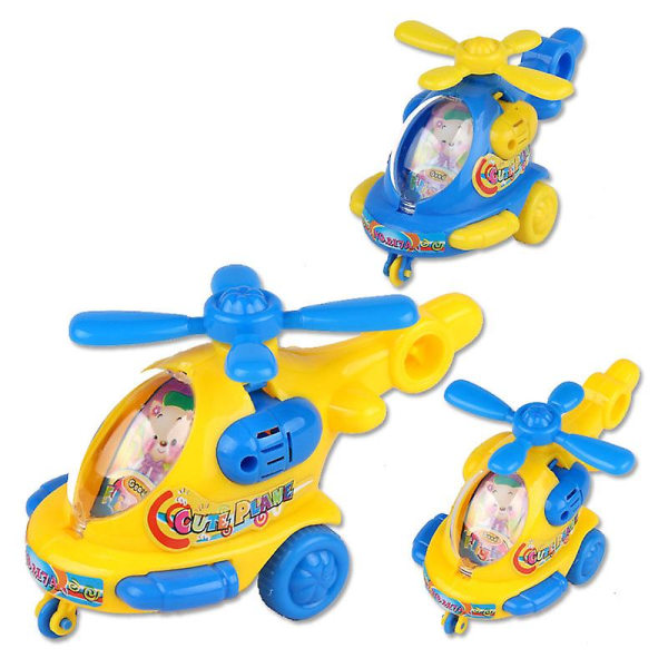 1 stk Klassisk tegneserie reb Helikopter Børn Underholdning Wind-up Legetøj Sødt roterende propel Køretøjer Legetøj