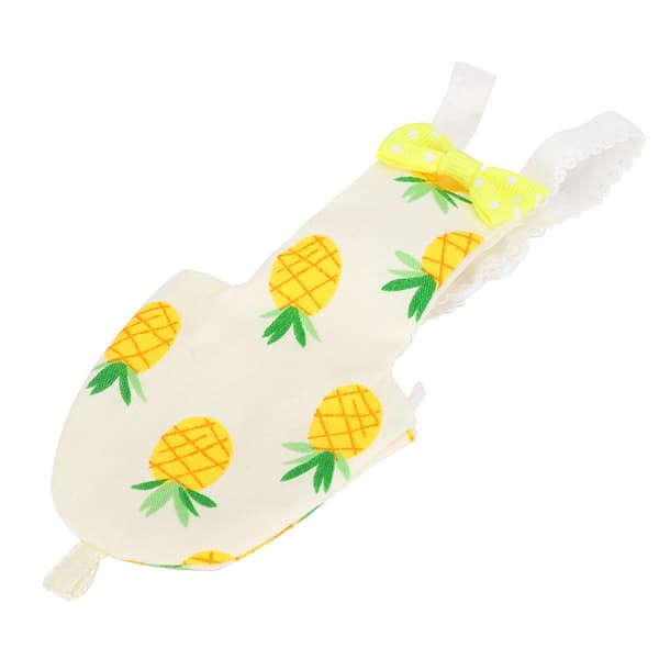Vaskbar Kæledyrsfugleble Genanvendelig Flyvedragt til Mini Papegøje M Ananas