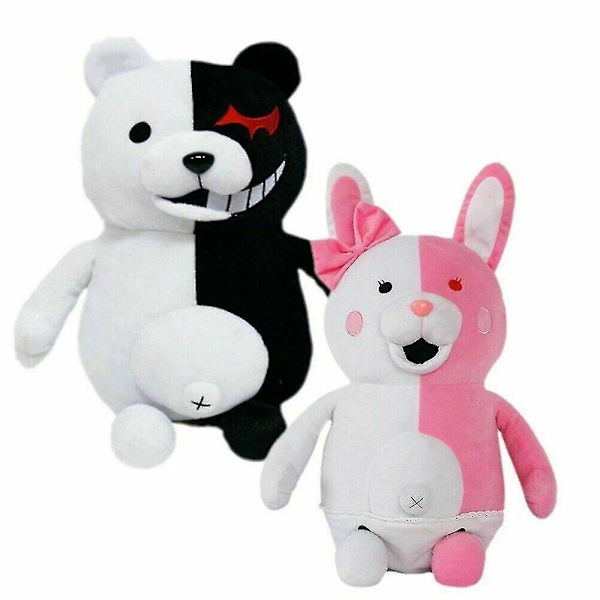 Spil Danganronpa Monomi Rabbit Monokuma Bear Plys Legetøj Udstoppet Dukke Ki 2pcs
