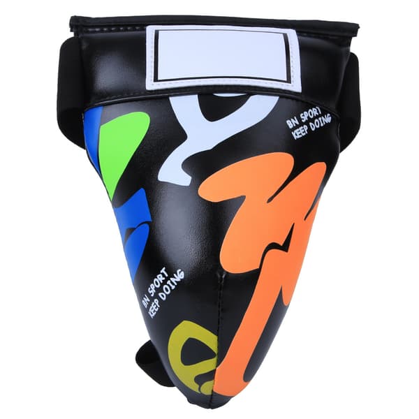 BN FIGHT Graffiti Barn Jockstrap Skyddsutrustning för Boxning Sanda Taekwondo Träning Svart
