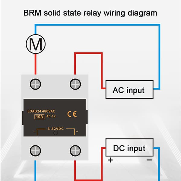 BRM 10LA 10A Solid State Relä SSR Hög Konduktivitet Industriell Strömförsörjning