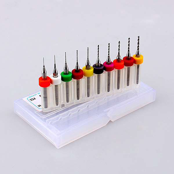 10-delt Micro Mini Twist Bor-sæt til PCB Printkredsløb Gravering