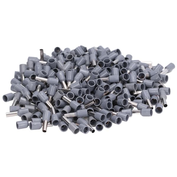 1000 st Isolerade Hylsor Elektriska Stift Krympterminaler 12 AWG Tråd Ändkontakter Kit E4009