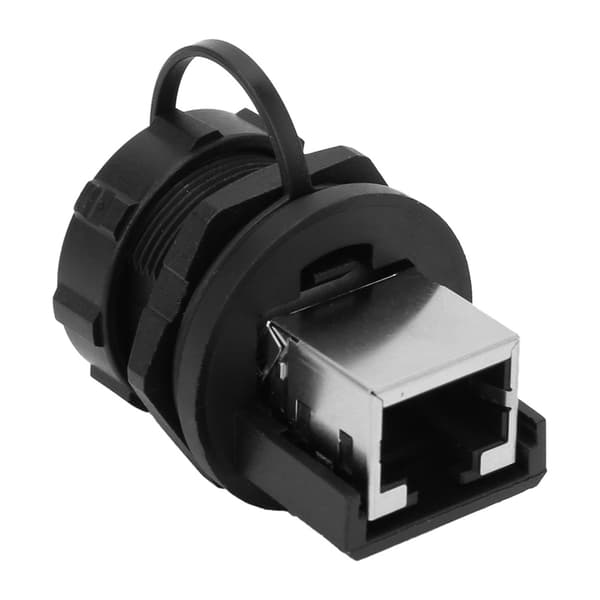 2st RJ45 180 Grader Utomhus Vattentät IP67 Ethernet Adapter