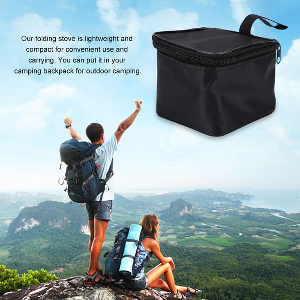 Bärbar mini gasspis utomhus för camping och picknick