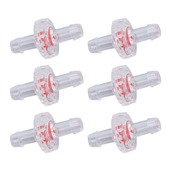 5 mm Transparent PP Plastikslange Vandstop Kontraventil 10 stk.