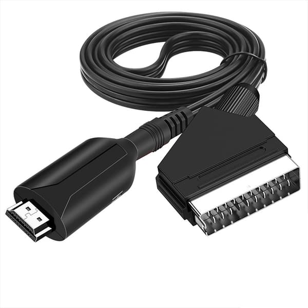 HD Multimedia Interface - SCART-kaapeli, kannettava korkean resoluution multimedia interface - SCART-sovitinkaapeli, suora liitäntämuunninkaapeli