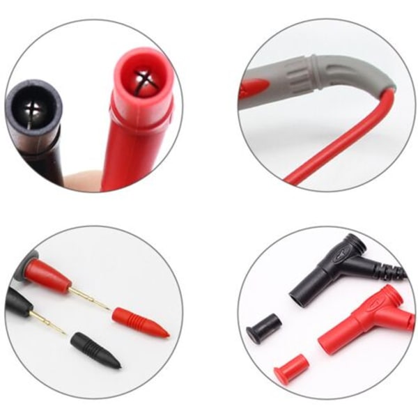 1000V 20A Universal Digital Multimeter Probe Test Kabler Pin Nåle Tip Multi Tester Bly Probe Wire Pen Kabel, Fonepro