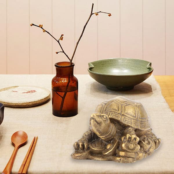 Kinesisk brons Lucky Tortoise Craft Dekoration