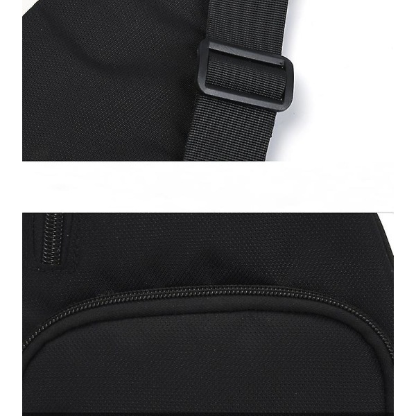 Crossbody-väska med en axel för män (mörkgrå)