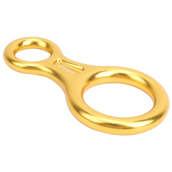 35KN Klatre 8-tals Firer Legering Rappelling Rig Plade Guld