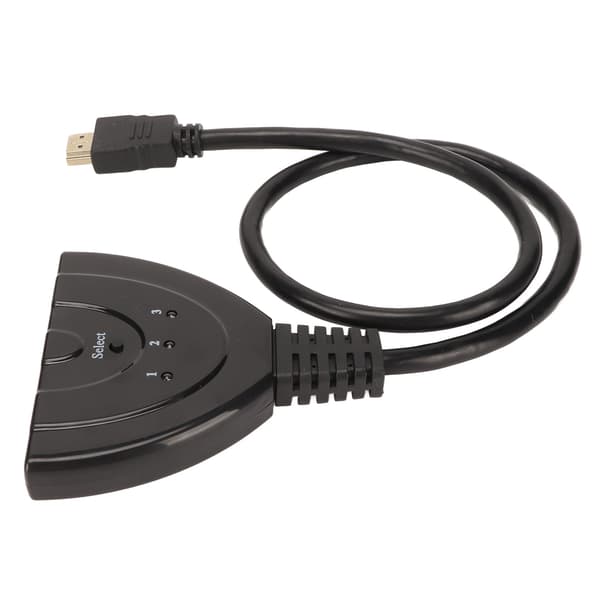 3-ports HD Multimedia Interface Switcher 3 ind 1 ud 3D 1080p HD Multimedia Interface Splitter til HDTV DVD til PS3 til PS4