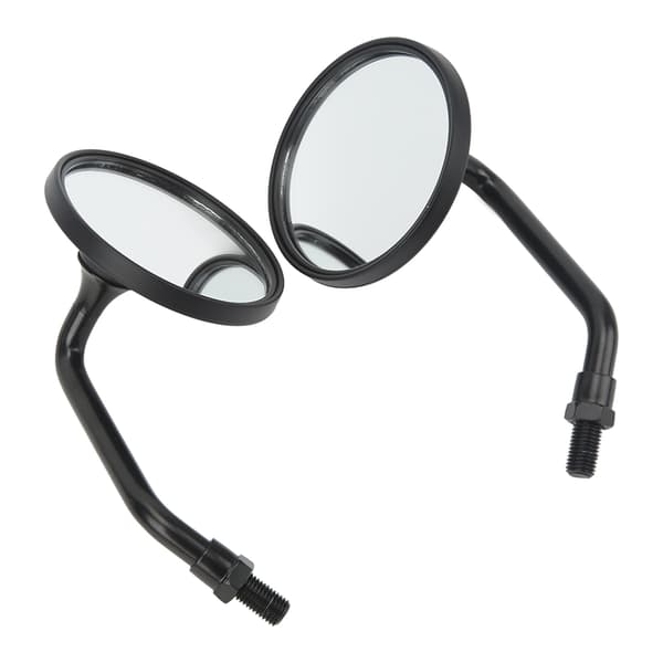 Universal 3.4in Bred Vision Motorcykel Backspegel Svart