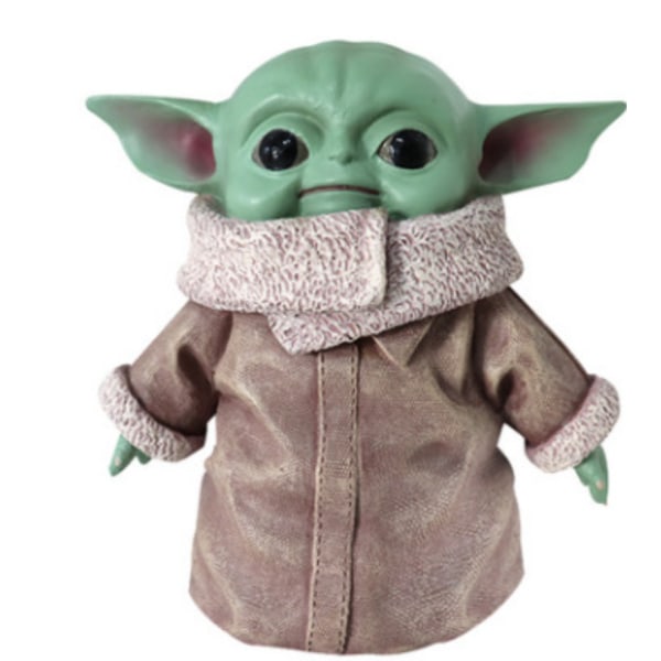 Julemandens dværgharpikspynt Craft Elf Resin Ornament Yoda Baby Maske Kleines Monster (4-teiliges sæt)