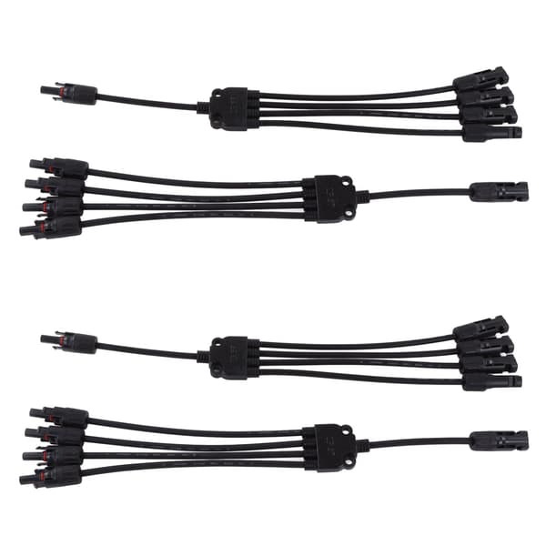 2 Sæt Solpanel Y Gren Parallel Kabel PV Adapter Ledning Han Hun Stik IP67 1000VDC LTY4