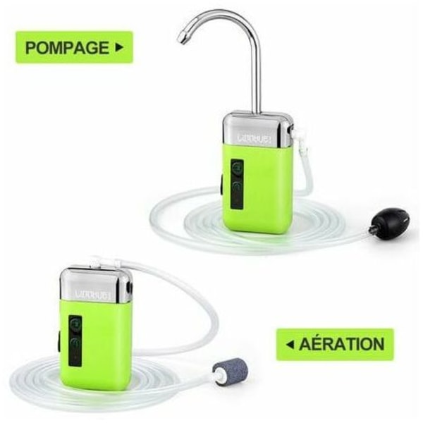 Tre-i-ett utomhus portabel induktions USB laddning Automatisk vattenpump, vattenpumpmaskin